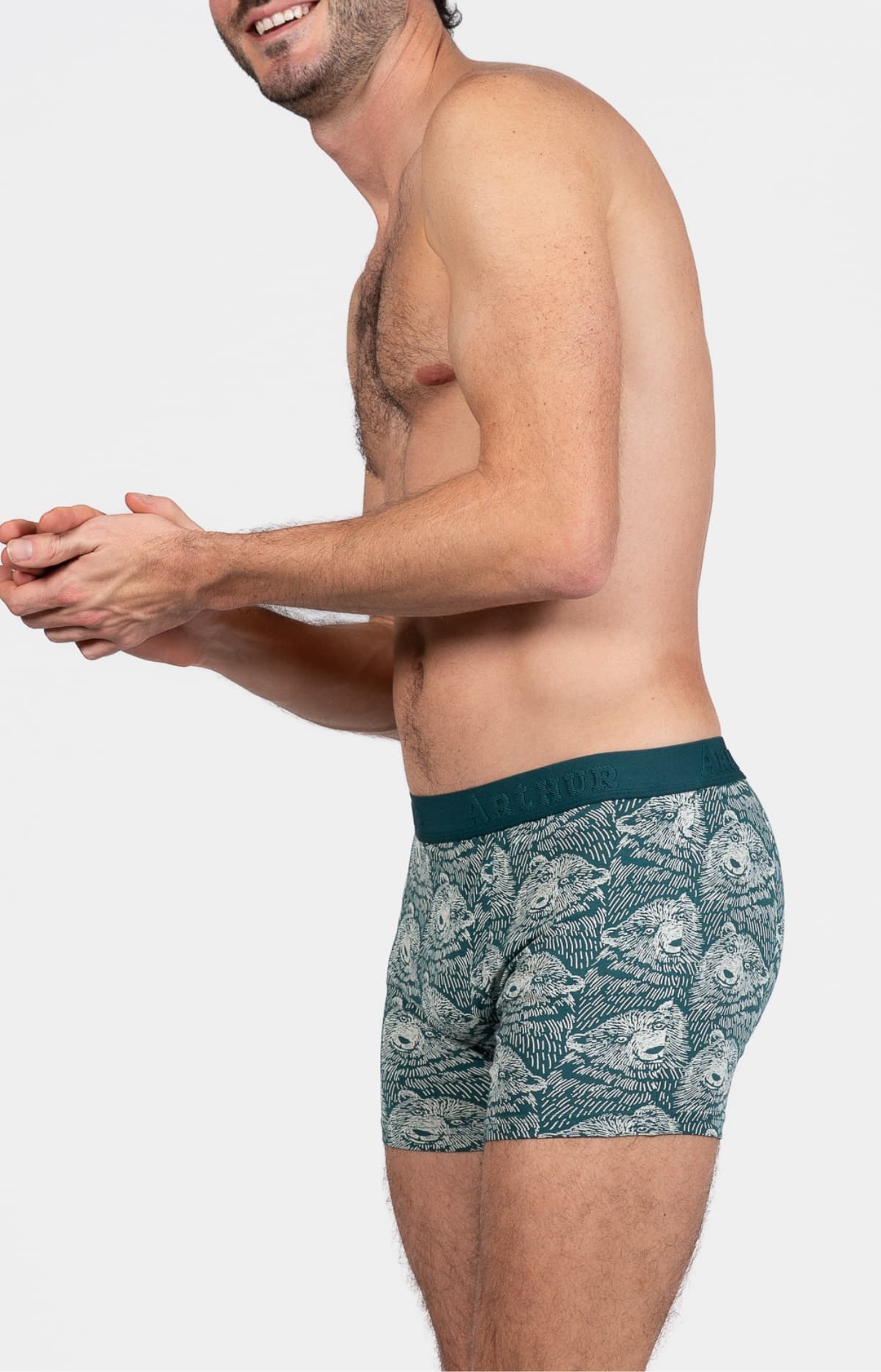 arthur-bob-ours-des-montagnes-boxer-homme-gris image 4