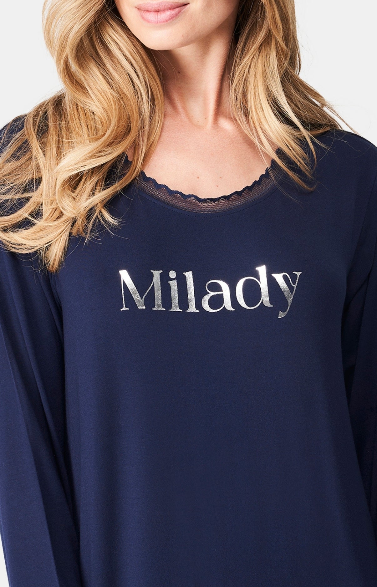 arthur-bob-milady-chemise-de-nuit-femme-marine-modal image 2
