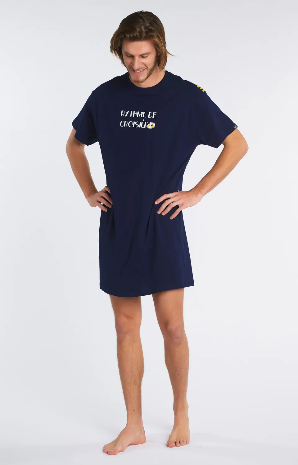 arthur-bob-bou-e-maxi-tee-shirt-coton-bio-marine-tu image 1
