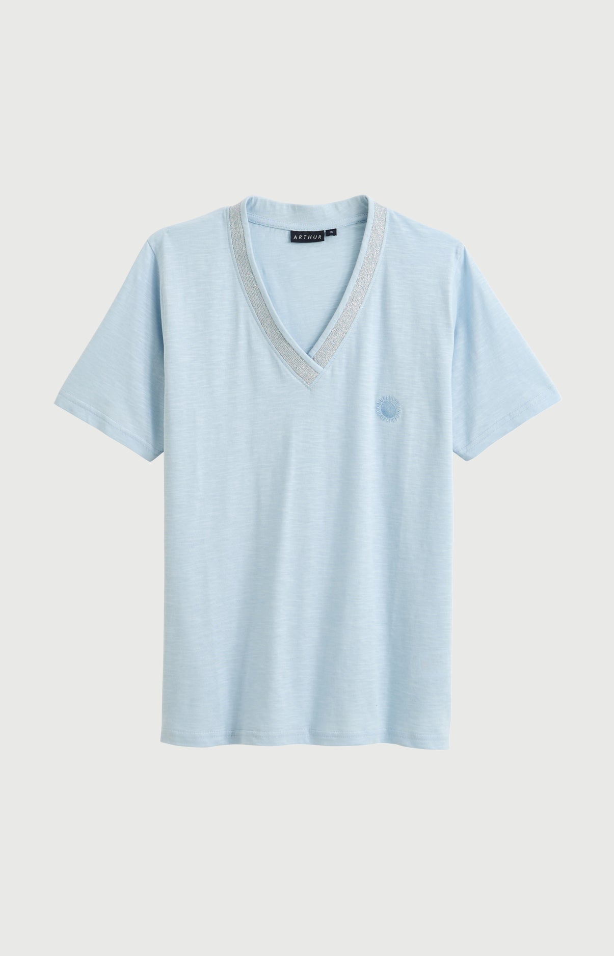 arthur-soleil-tee-shirt-femme-coton-bio-ciel-m image 3