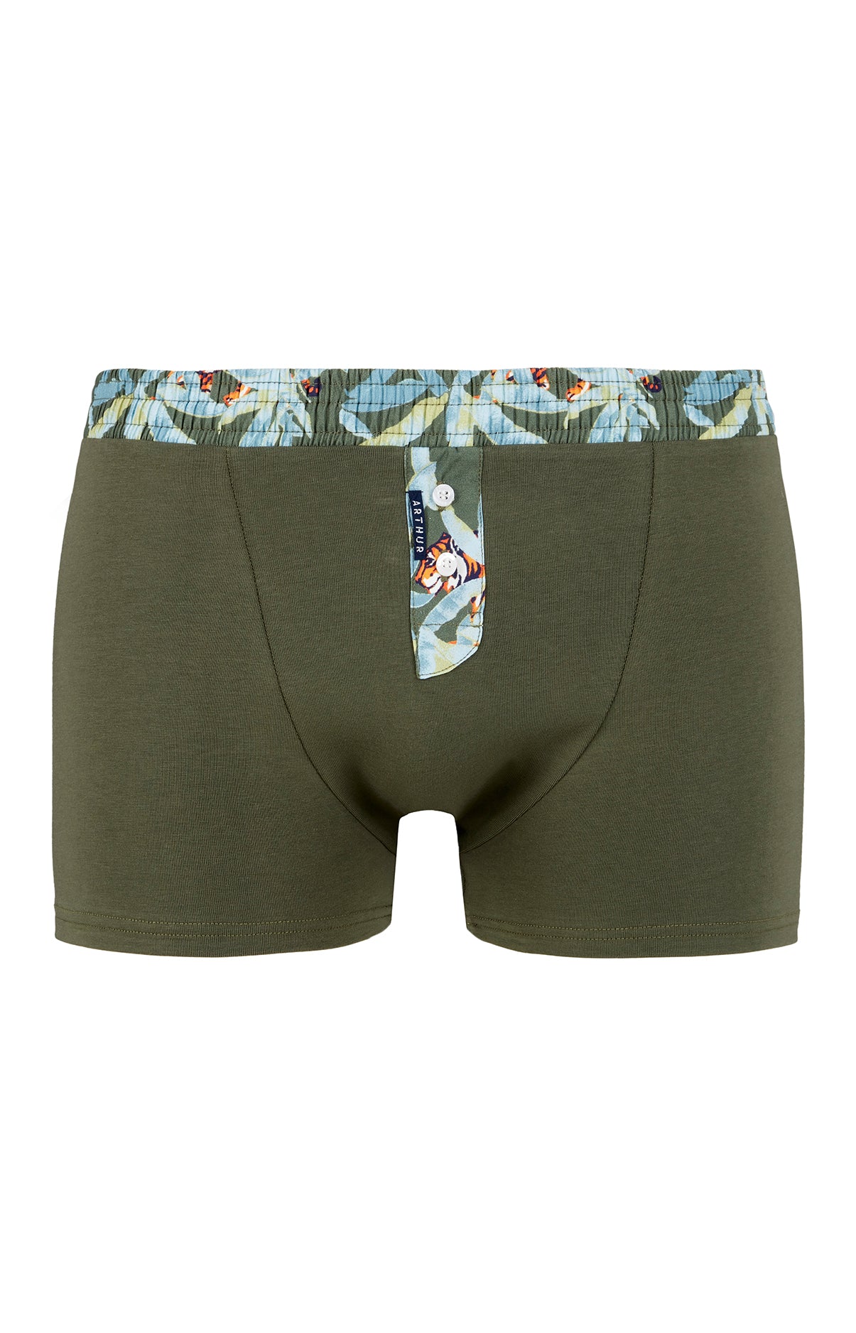 arthur-bob-club-boxer-coton-homme-kaki image 3