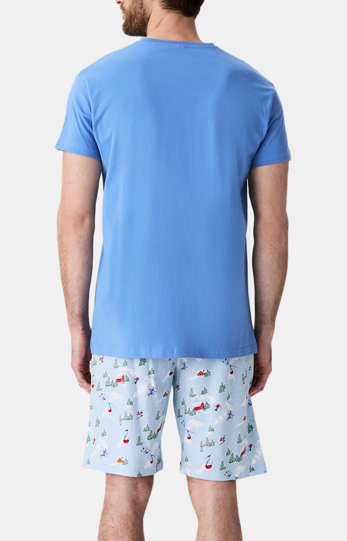 arthur-bob-pyjashort-homme-coton-bio-no-l-en-altitude-ciel image 5