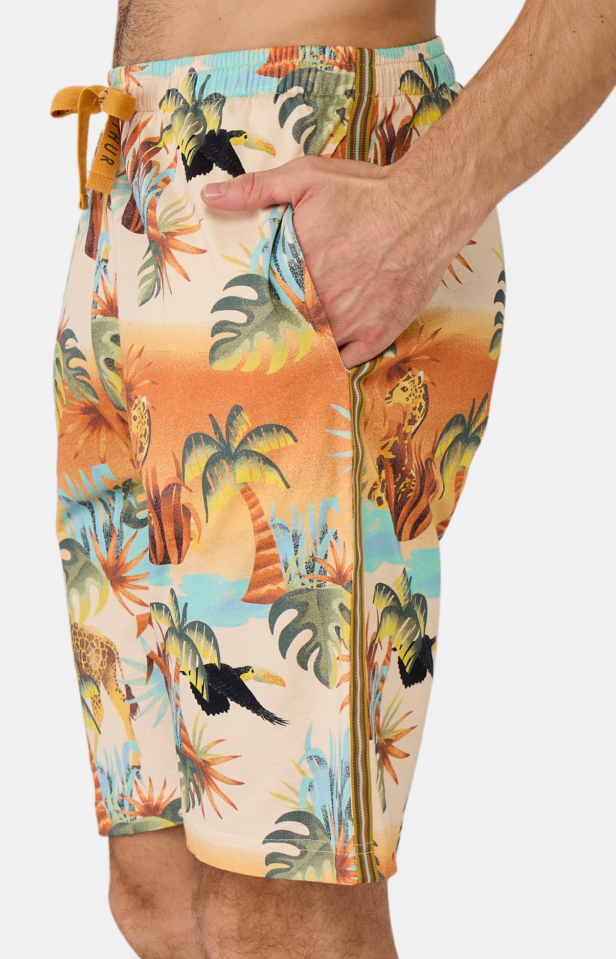 arthur-bob-oasif-pyjashort-homme-multicolore-coton-bio image 4