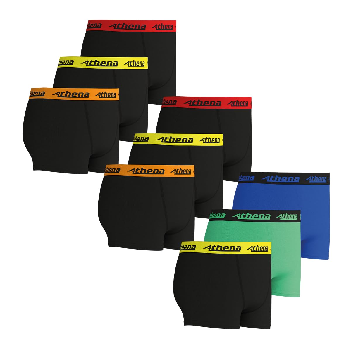athena-ecopack-lot-9-boxers-gar-on-coton-4-5-ans image 2