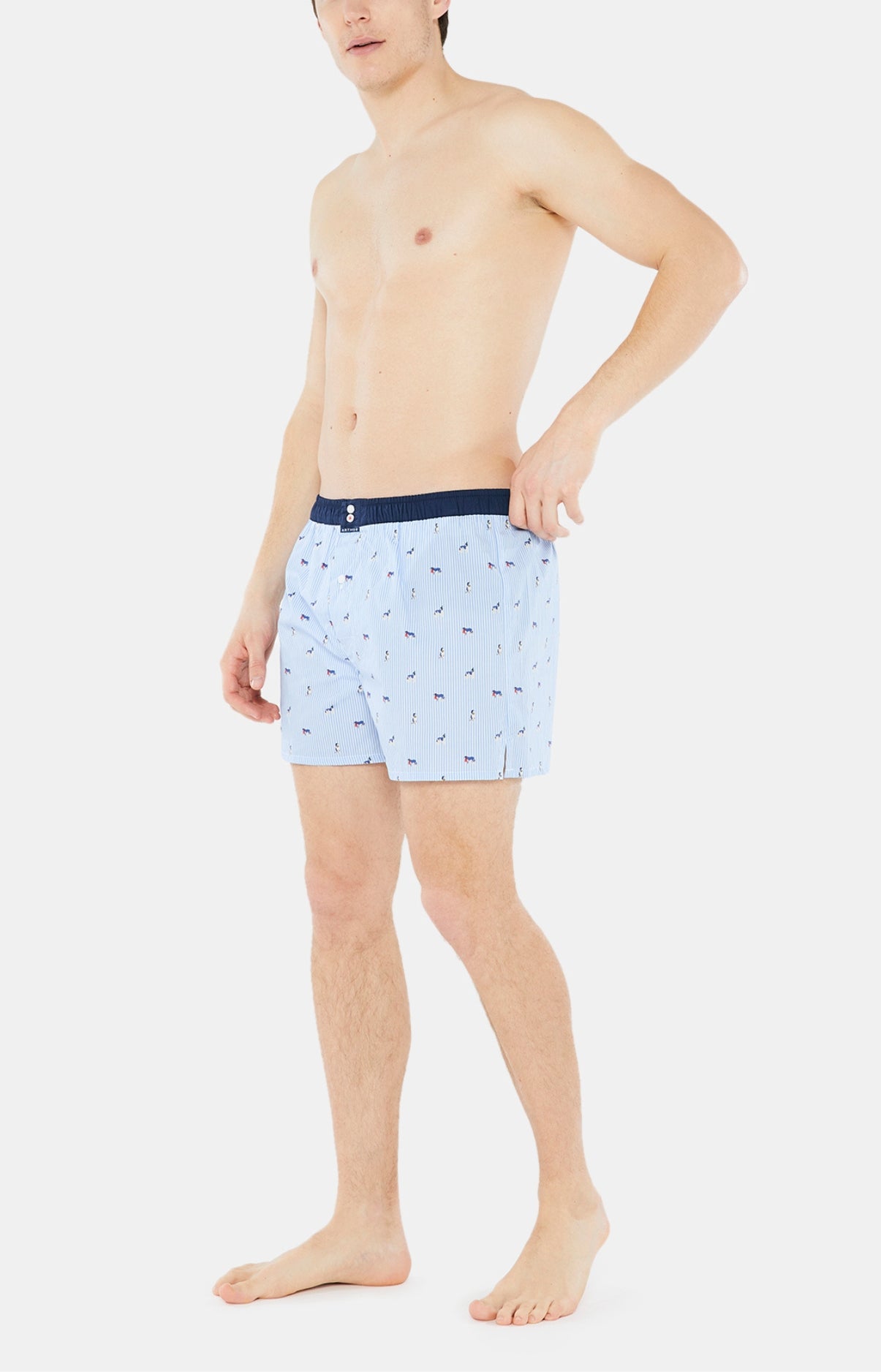arthur-le-club-n-1011-cale-on-homme-bleu-ciel-coton-bio image 4