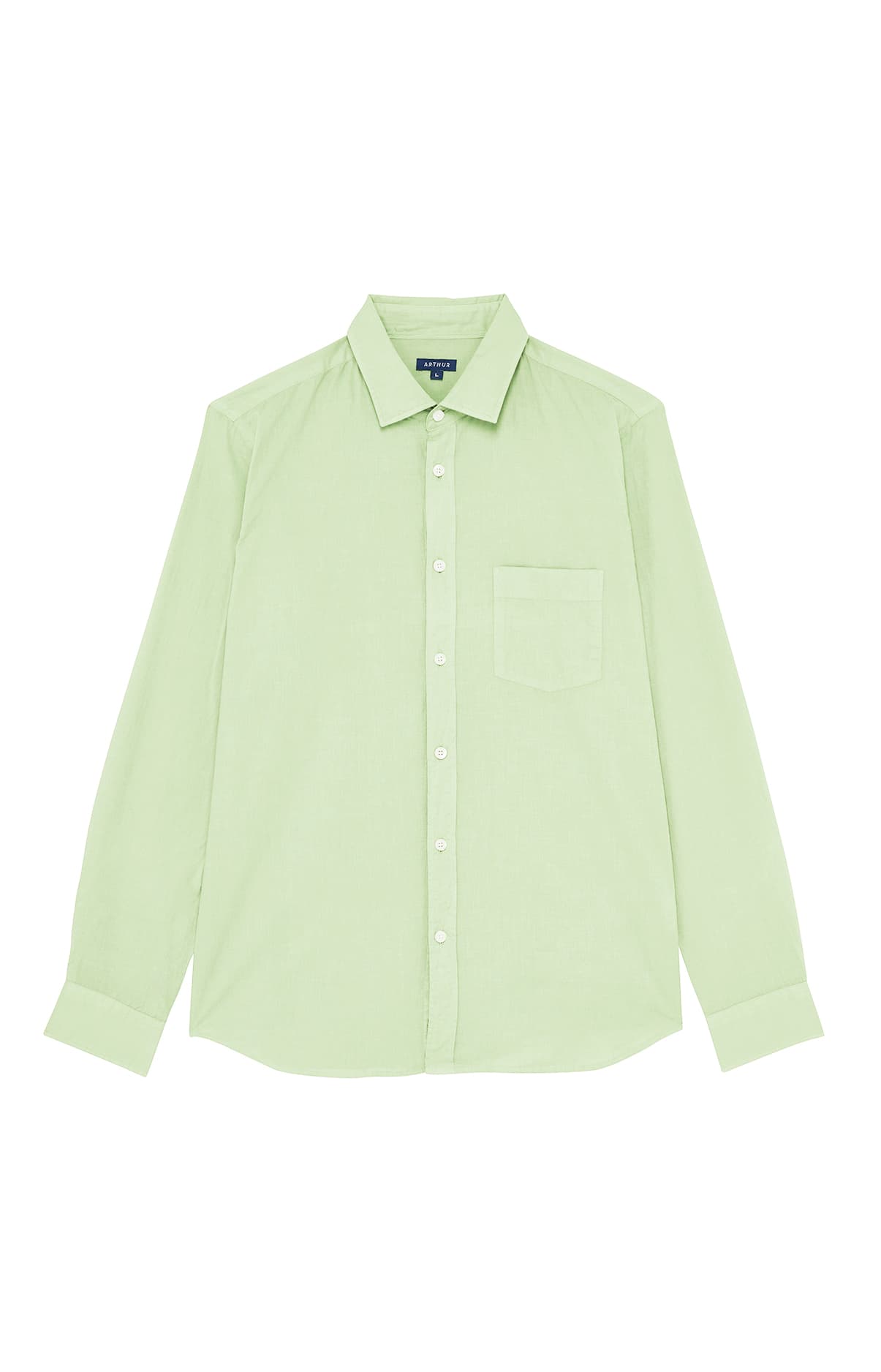 arthur-plage-chemise-voile-coton-homme-green image 3
