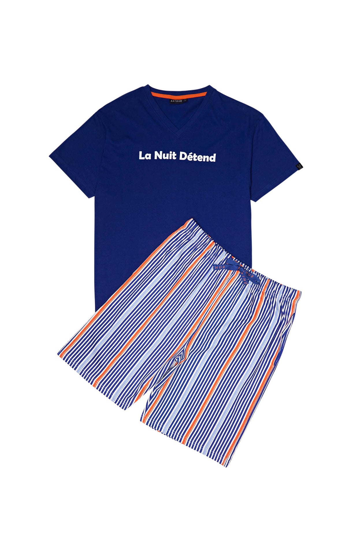 arthur-bob-la-nuit-d-tend-pyjashort-homme-coton-bio image 3