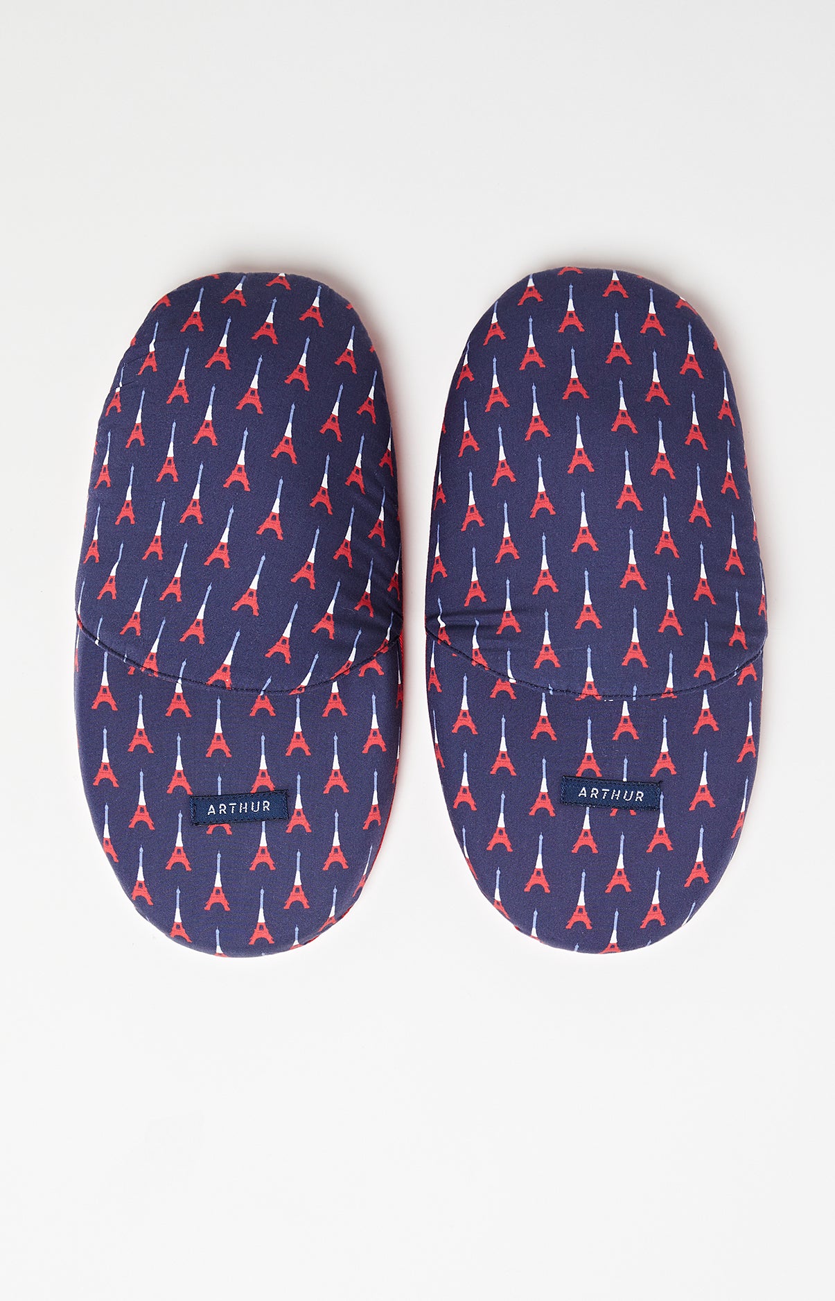 arthur-bob-eiffel-pantoufles-homme-marine-mousse-confort image 2