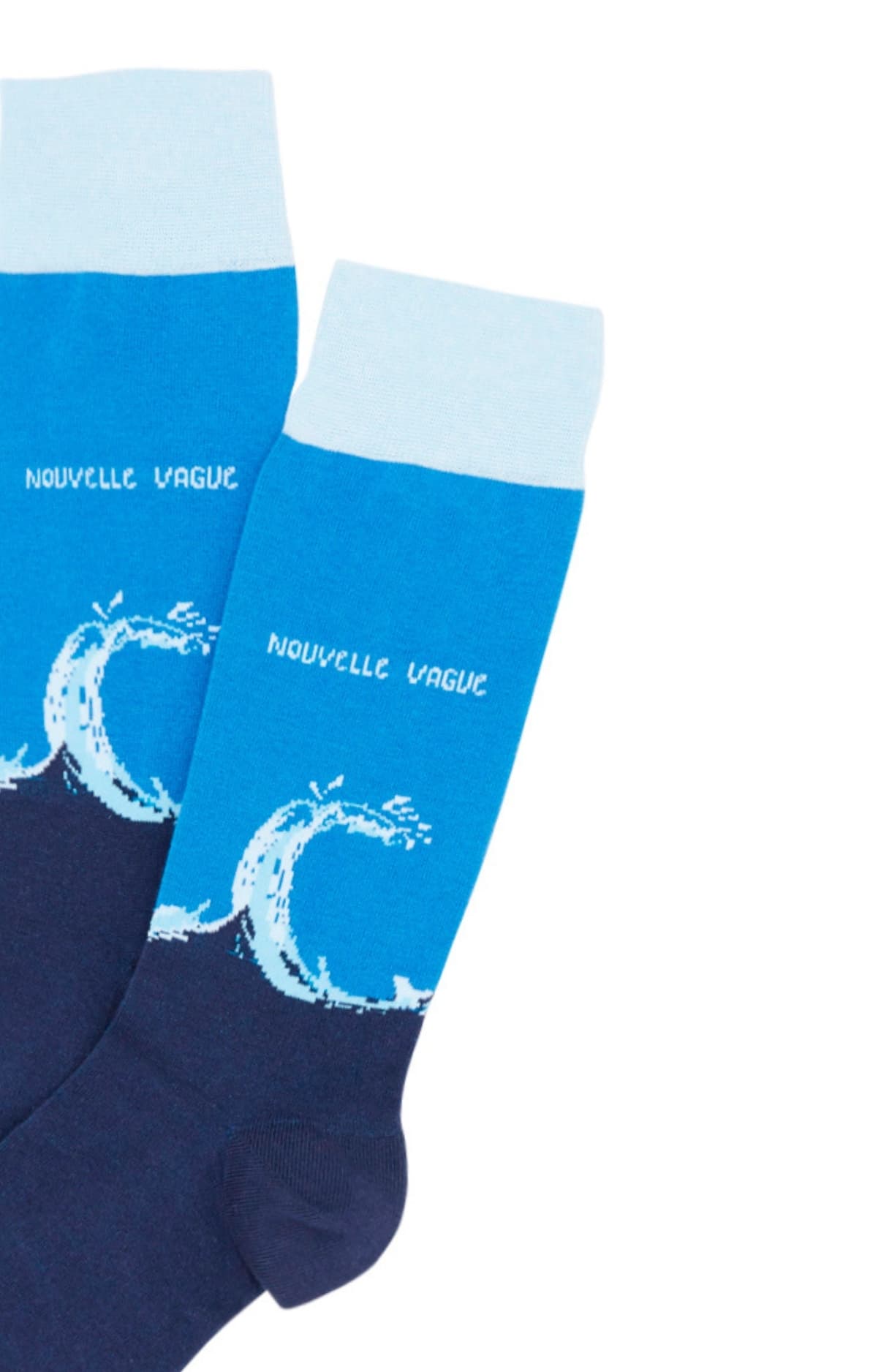 arthur-bob-wave-chaussettes-homme-bleu-coton-bio image 2