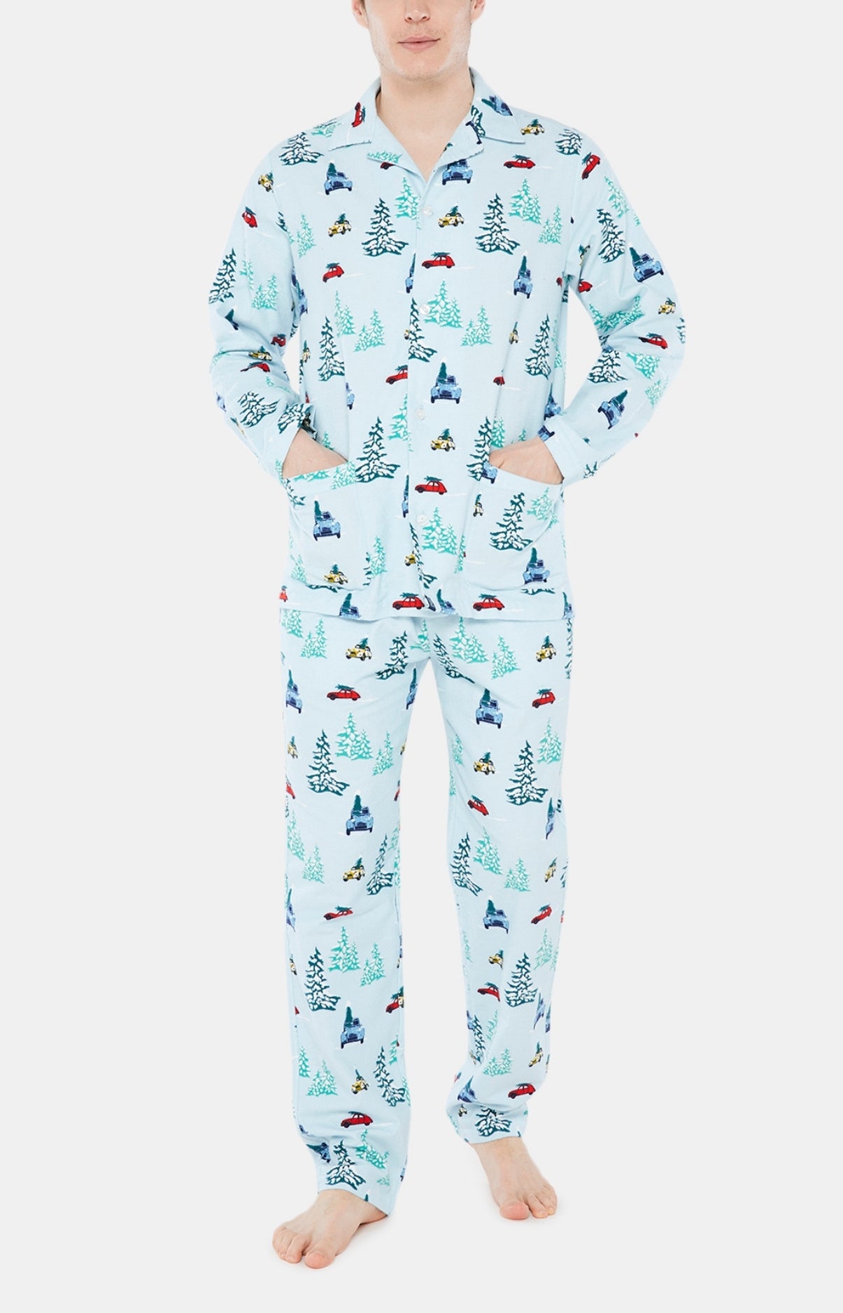 arthur-2cv-pilou-pyjama-boutonn-homme-glace image 1
