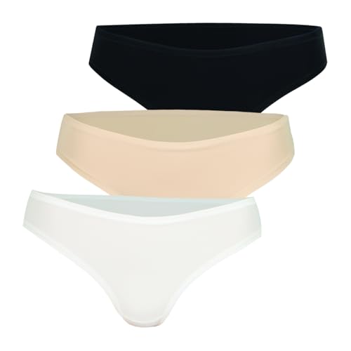 athena-ecopack-lot-3-slips-micro-femme-taille-s-blanc-skin-noir image 8