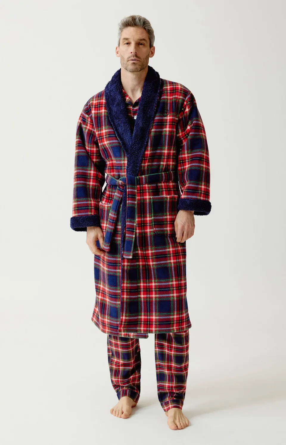 arthur-bob-l-on-robe-de-chambre-polaire-rouge image 1