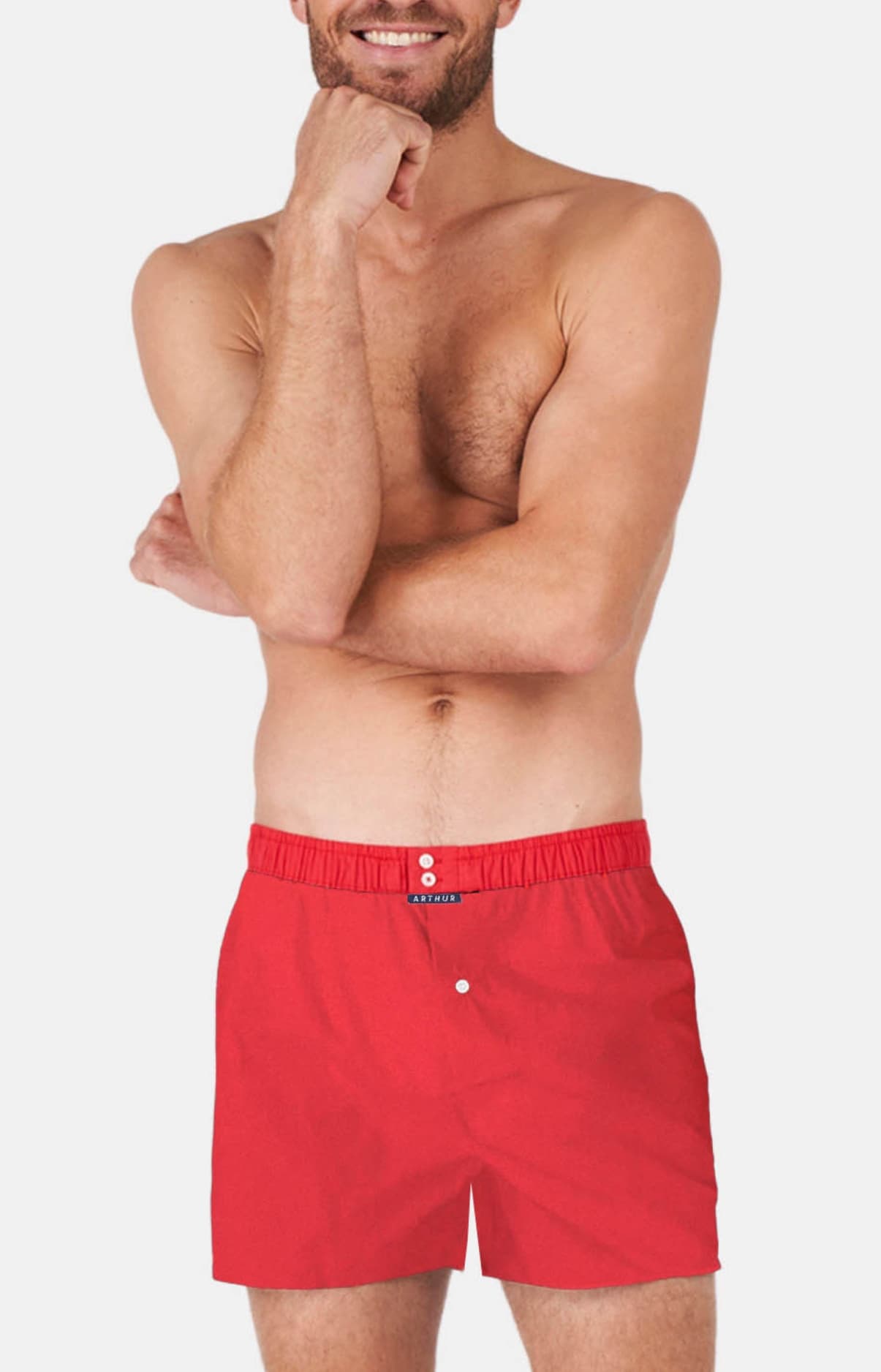 arthur-le-club-louis-cale-on-homme-coton-rouge image 2