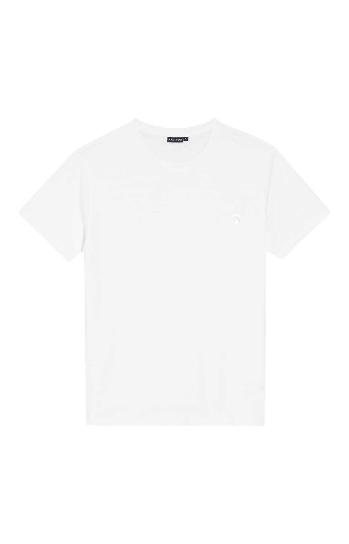arthur-bob-tee-shirt-coton-l-ger-blanc-homme-m image 3