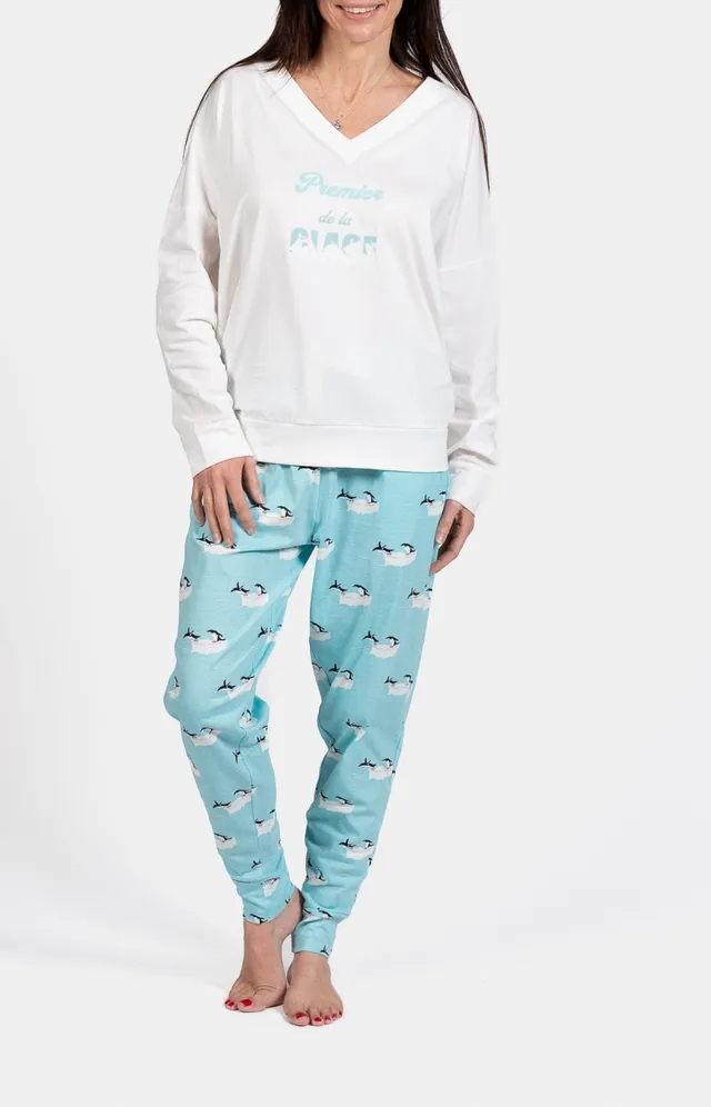 arthur-bob-premi-re-de-la-glace-pyjama-femme-coton-ice image 1