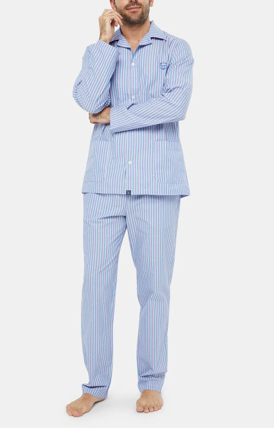 arthur-bob-riverside-pyjama-boutonn-coton-multicolore-l image 1
