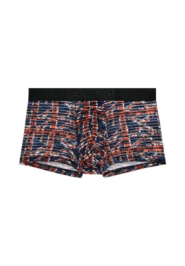 hom-malcom-boxer-trunk-homme-noir-rouge-ray image 1