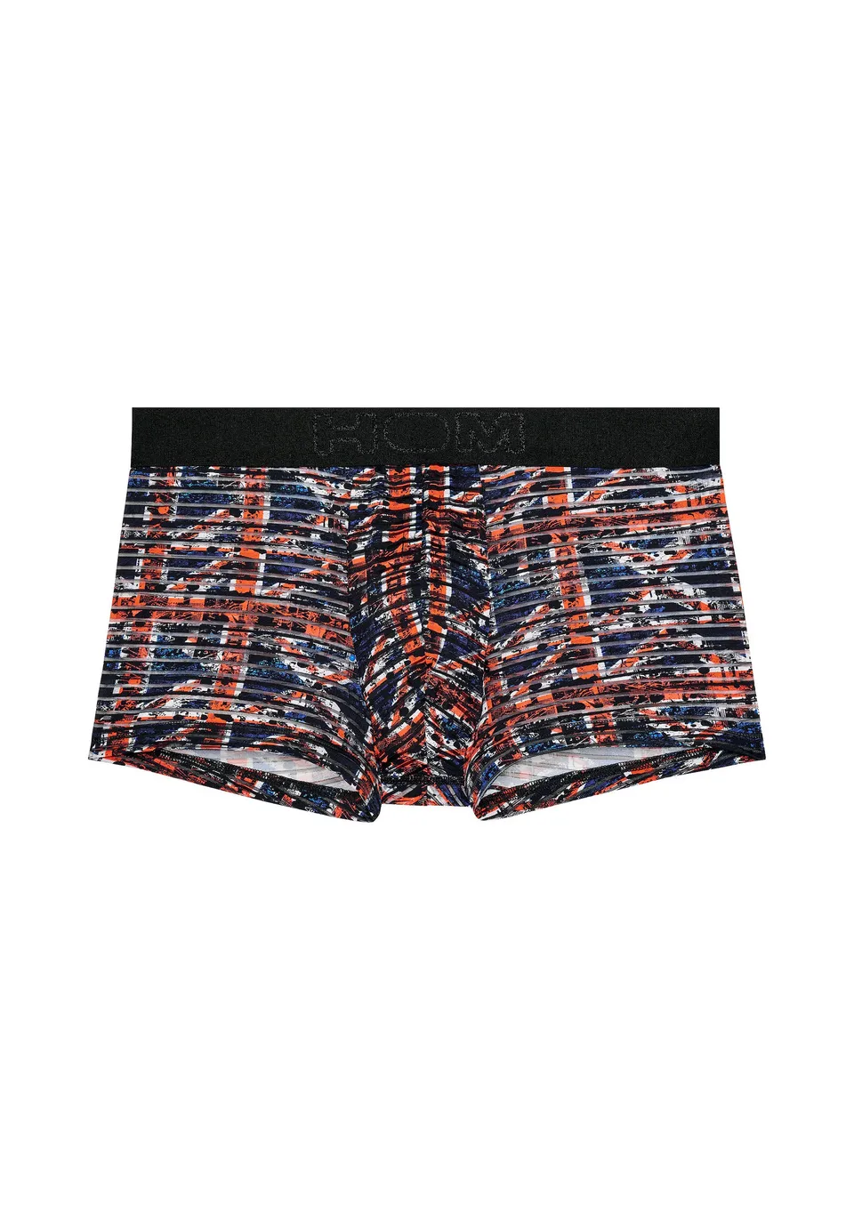 hom-malcom-boxer-trunk-homme-noir-rouge-ray image 1