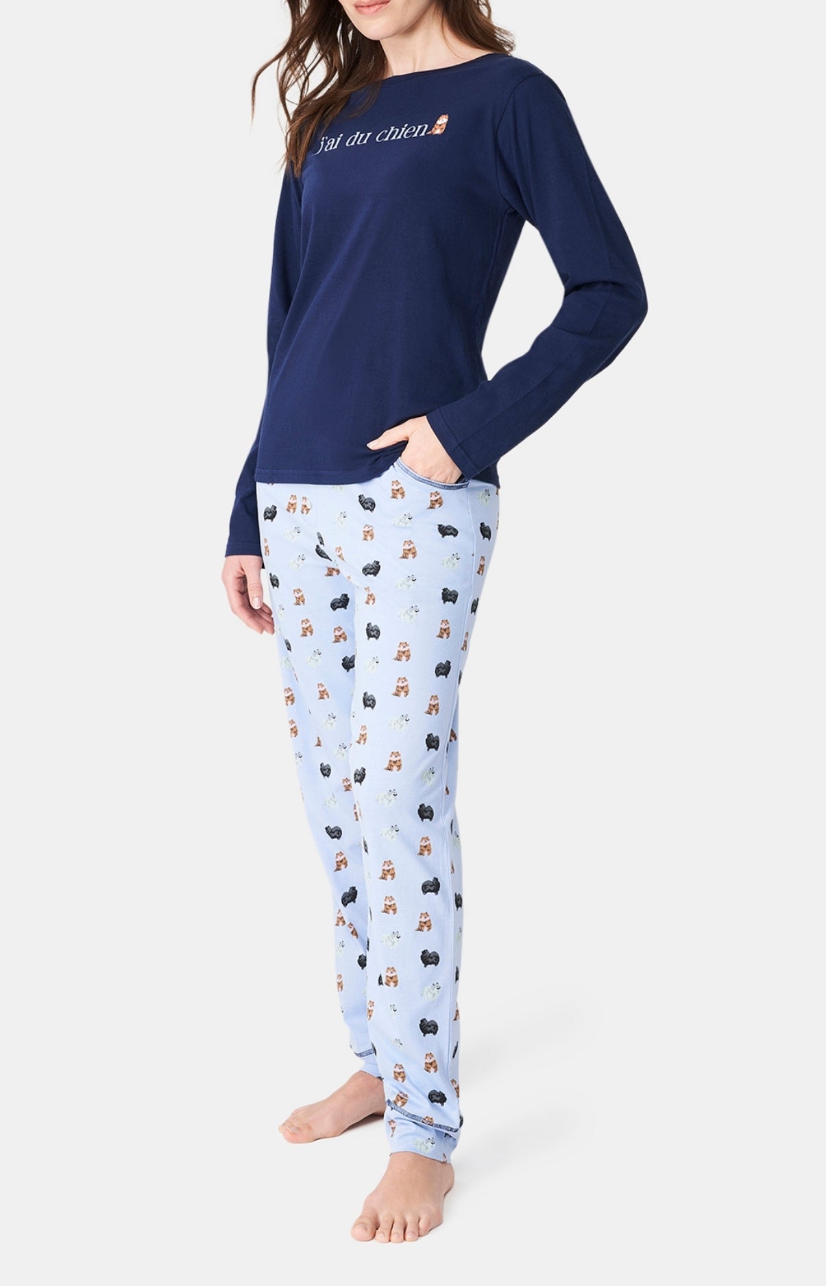 arthur-j-ai-du-chien-pyjama-femme-bleu-m-coton-bio image 4