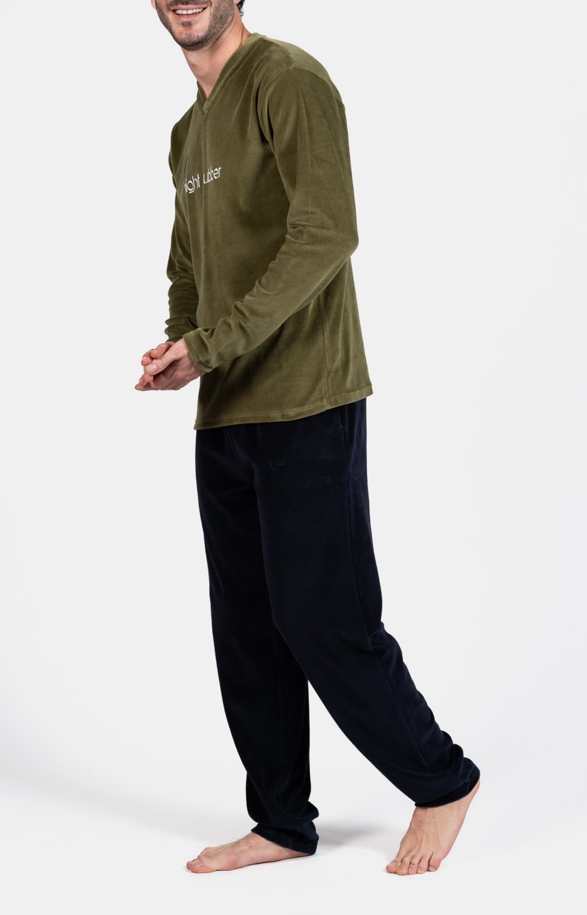 arthur-bob-night-clubber-pyjama-velours-noir-l-homme image 5
