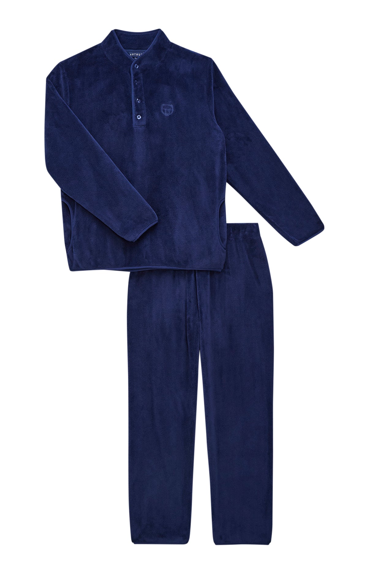 arthur-bob-nuit-polaire-pyjama-homme-marine-l-polaire-chaude image 3