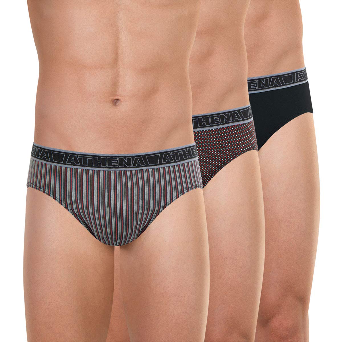 athena-basic-coton-lot-3-slips-homme-100-coton image 1