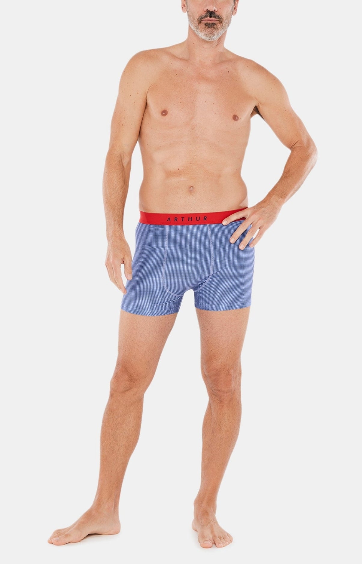 arthur-bob-caviar-bleu-boxer-homme-microfibre-denim image 2