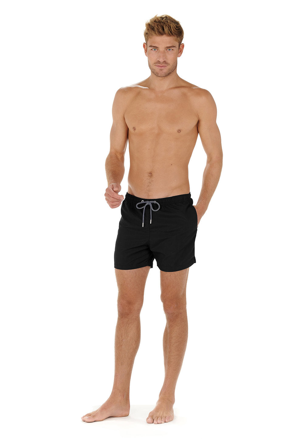 hom-h-fresh-sea-life-boxer-de-bain-homme-noir image 2