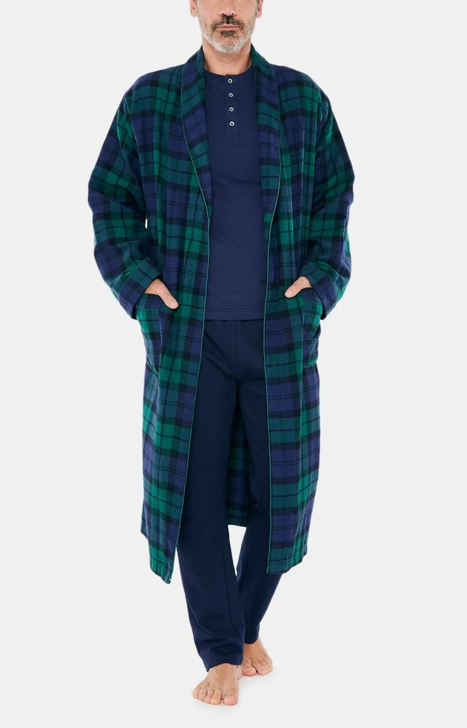 arthur-bob-bill-robe-de-chambre-homme-vert image 1