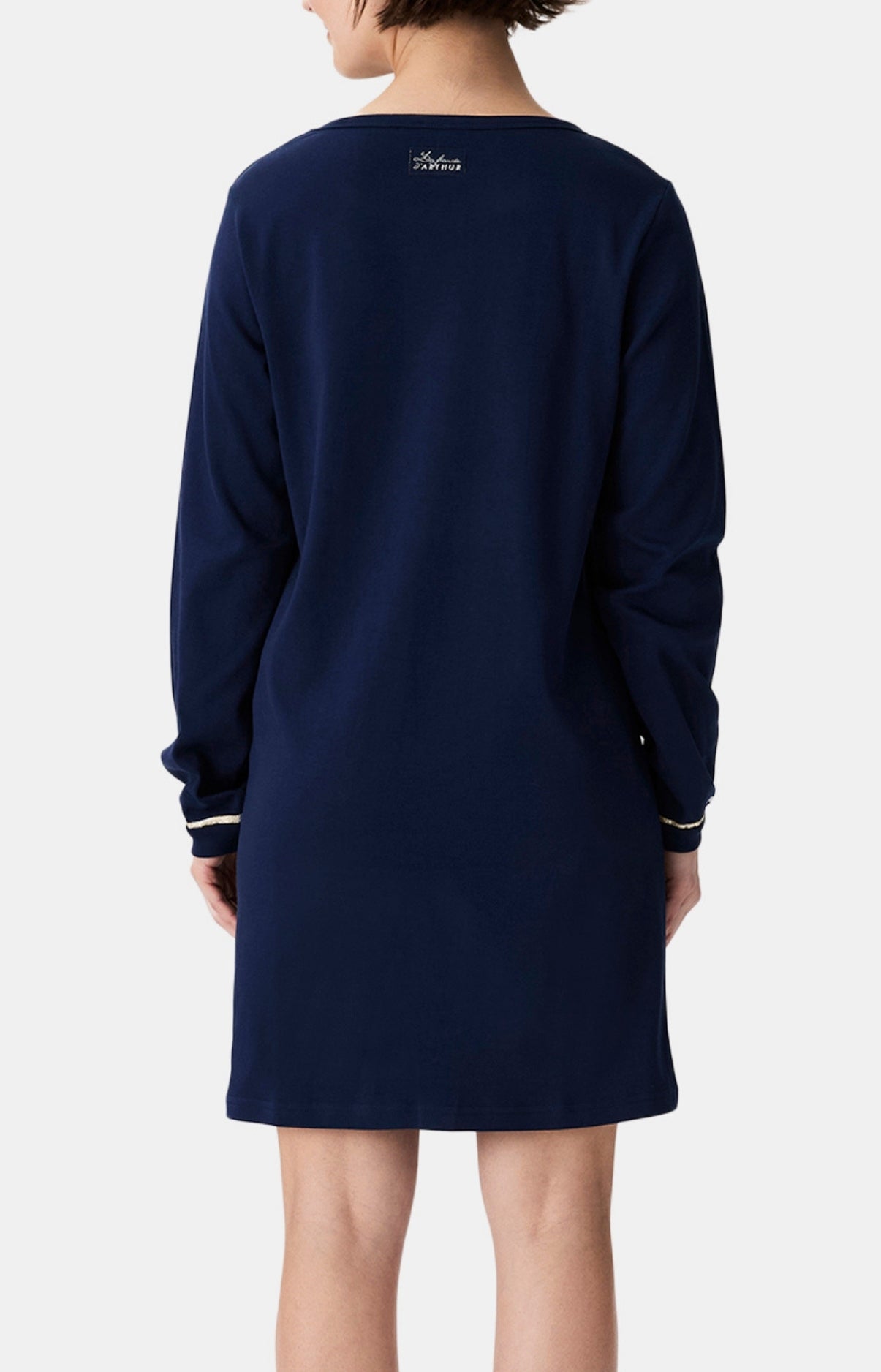 arthur-bob-nuit-polaire-chemise-de-nuit-coton-bio-marine image 6