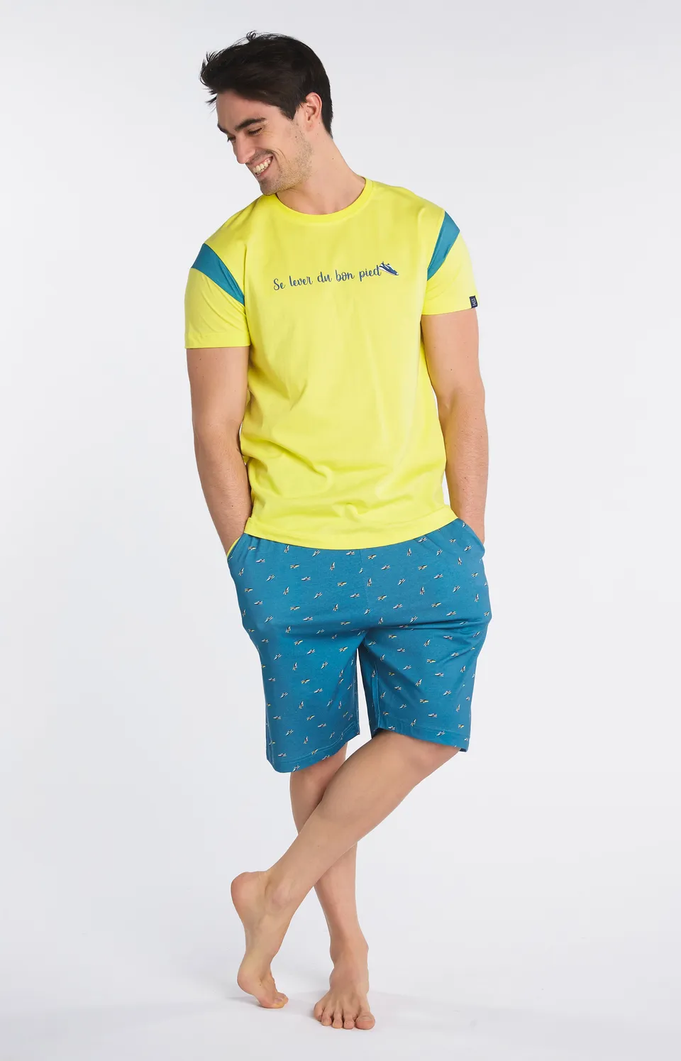 arthur-bob-sneakers-pyjashort-homme-duck-coton-bio image 1