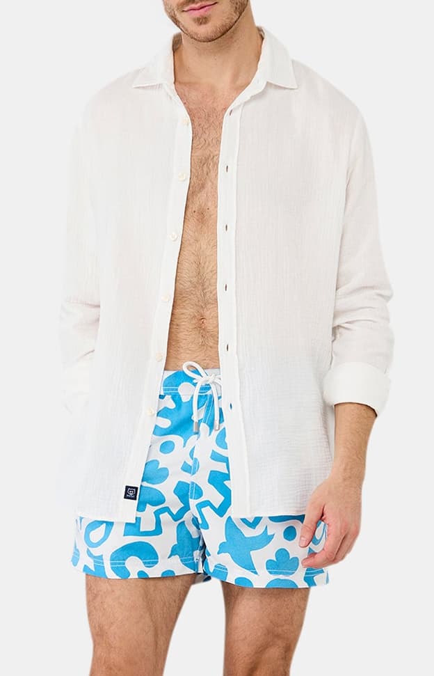 arthur-bob-chemise-gaze-coton-blanc-manches-longues image 5