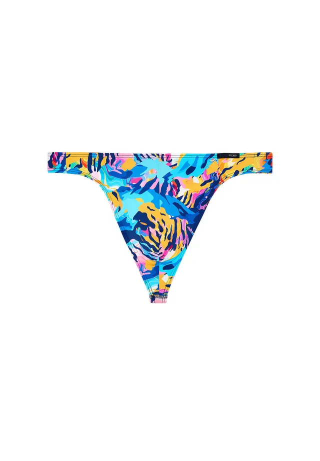 hom-funky-styles-string-homme-turquoise-imprim image 1
