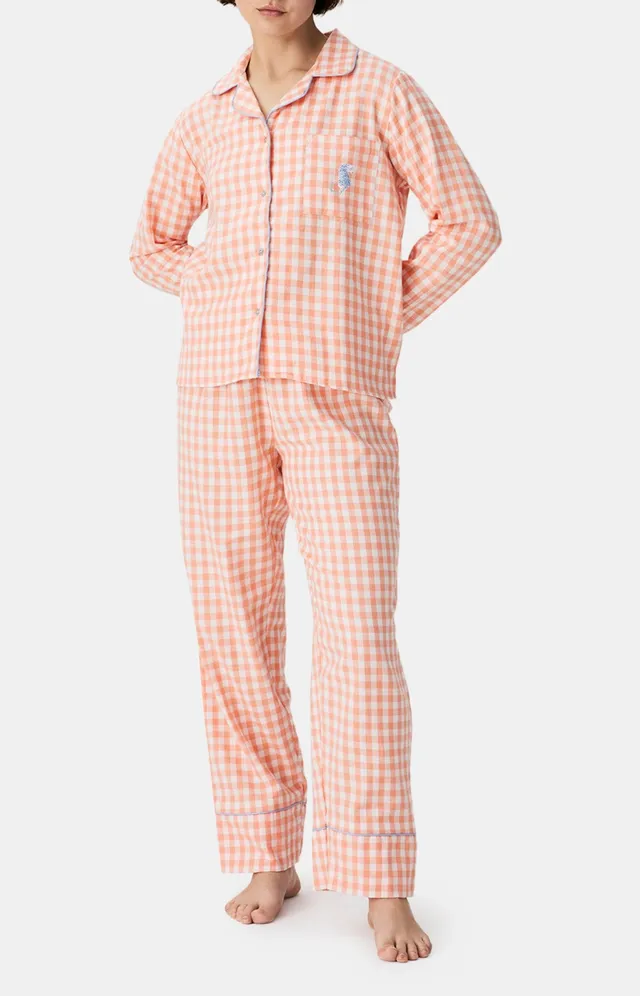 arthur-bob-nina-pyjama-flanelle-femme-orange image 1