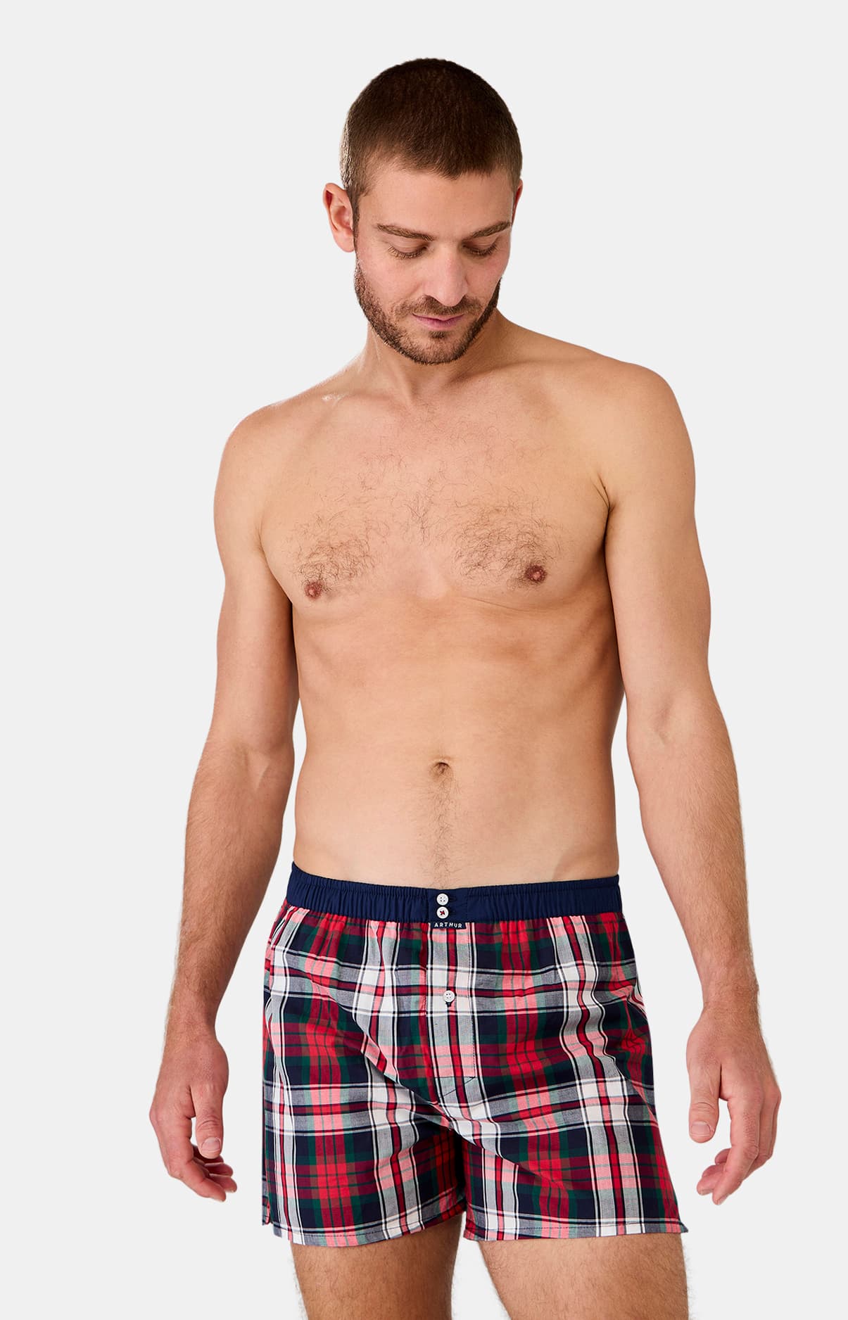 arthur-le-club-n-011-cale-on-homme-rouge-carreaux image 2