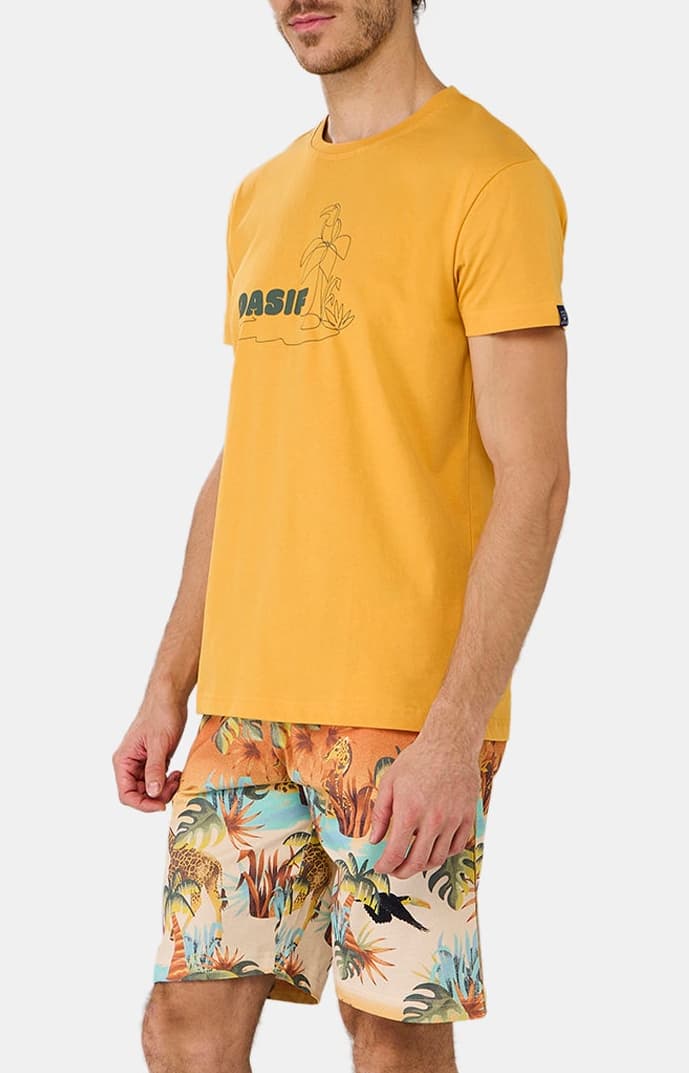 arthur-bob-oasif-pyjashort-homme-multicolore-coton-bio image 5