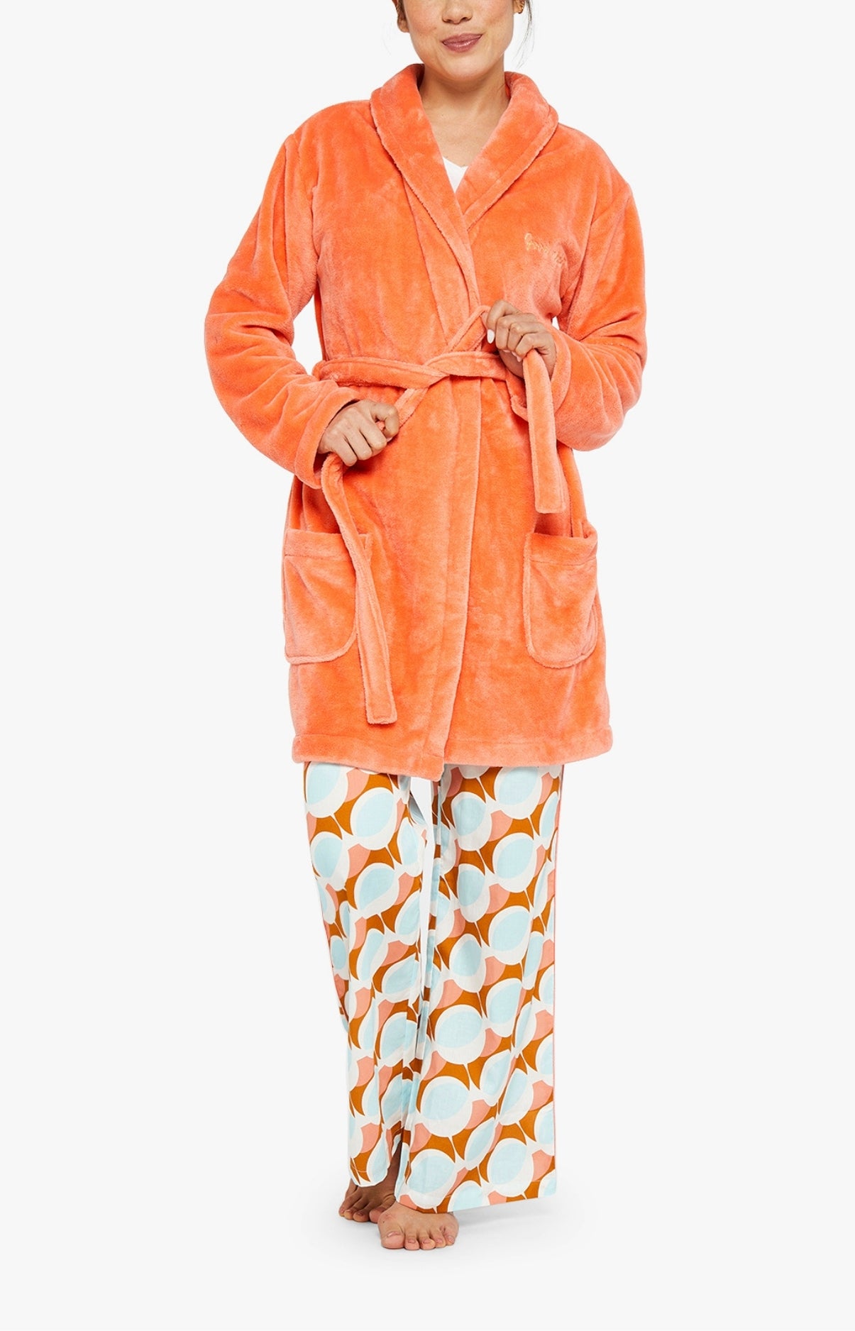 arthur-bob-corail-robe-de-chambre-femme-polaire image 1