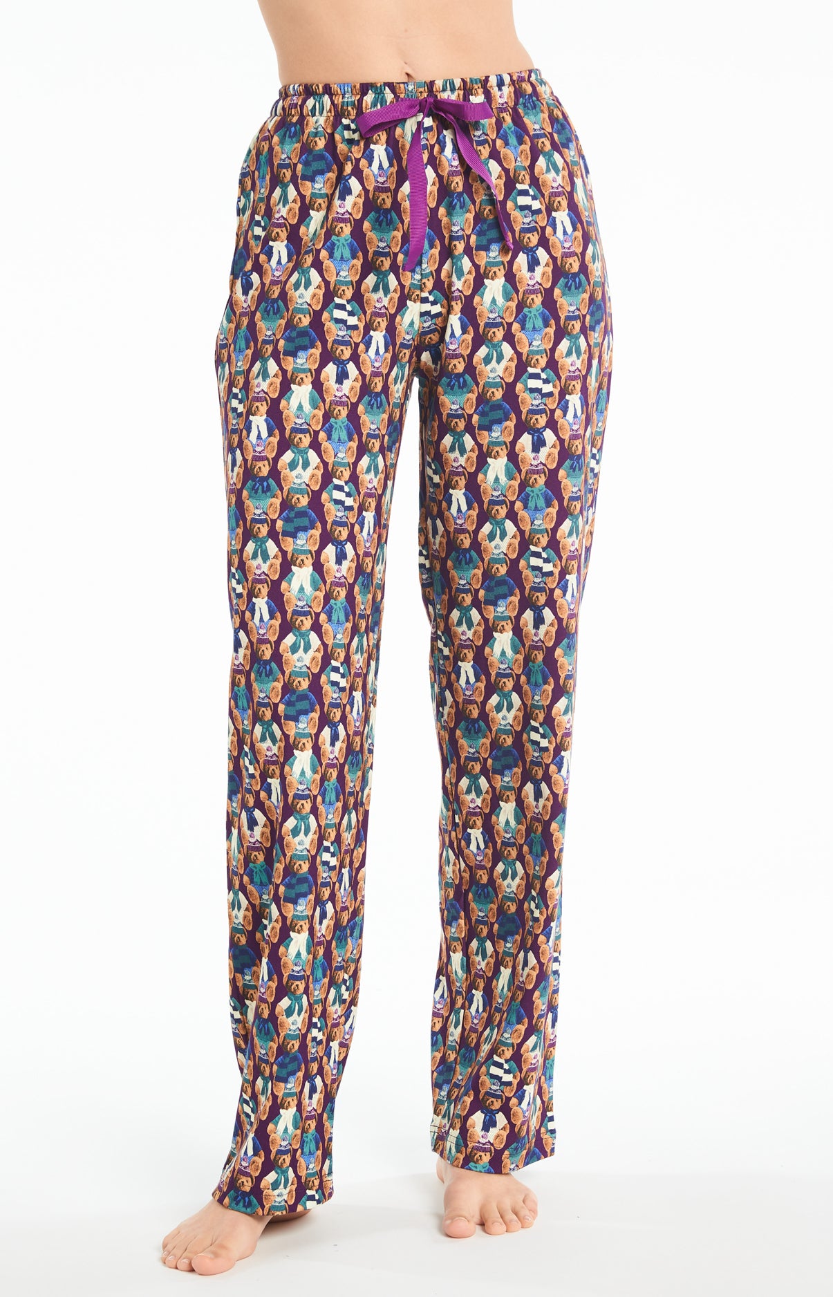 arthur-bob-teddy-violet-pyjama-femme-coton-bio image 7