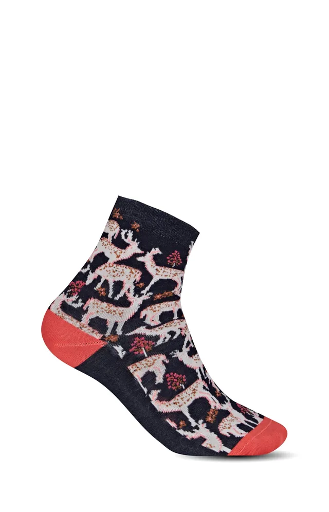 arthur-bob-chaussettes-biche-marine-femme-coton-36-40 image 1