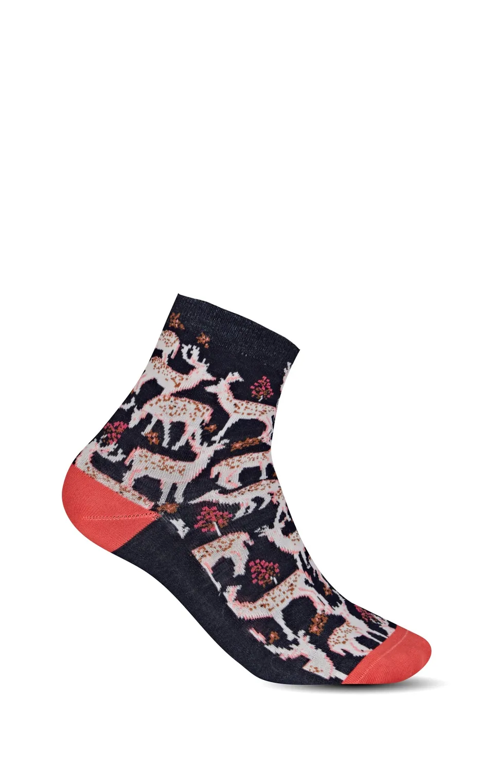 arthur-bob-chaussettes-biche-marine-femme-coton-36-40 image 1