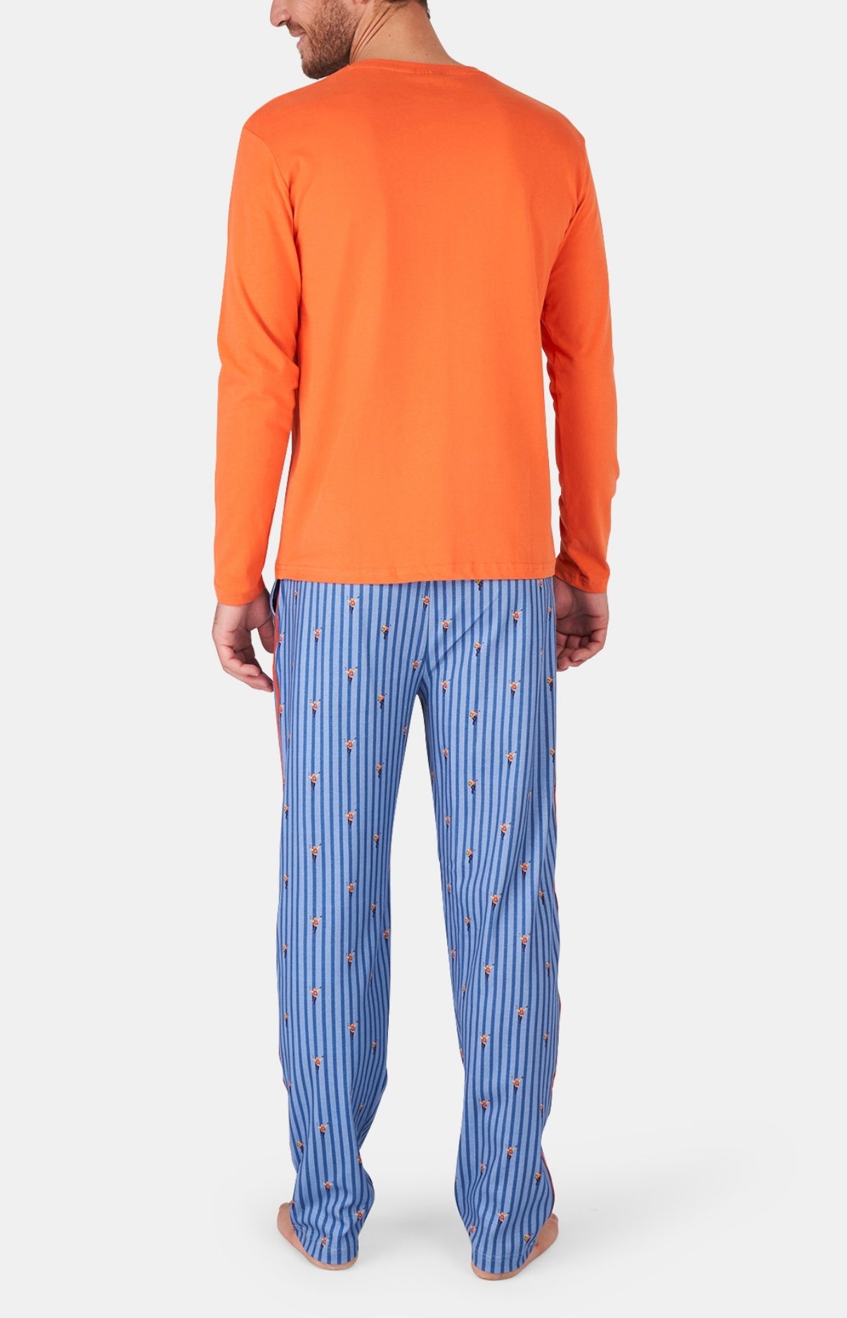 arthur-bob-everest-pyjama-homme-bleu-coton-bio-manches-longues image 5