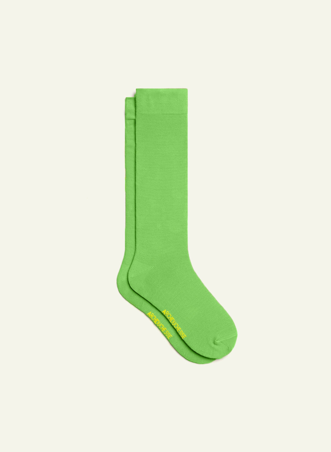 archiduchesse-de-ville-vert-saint-etienne-chaussettes-coton-vert image 2