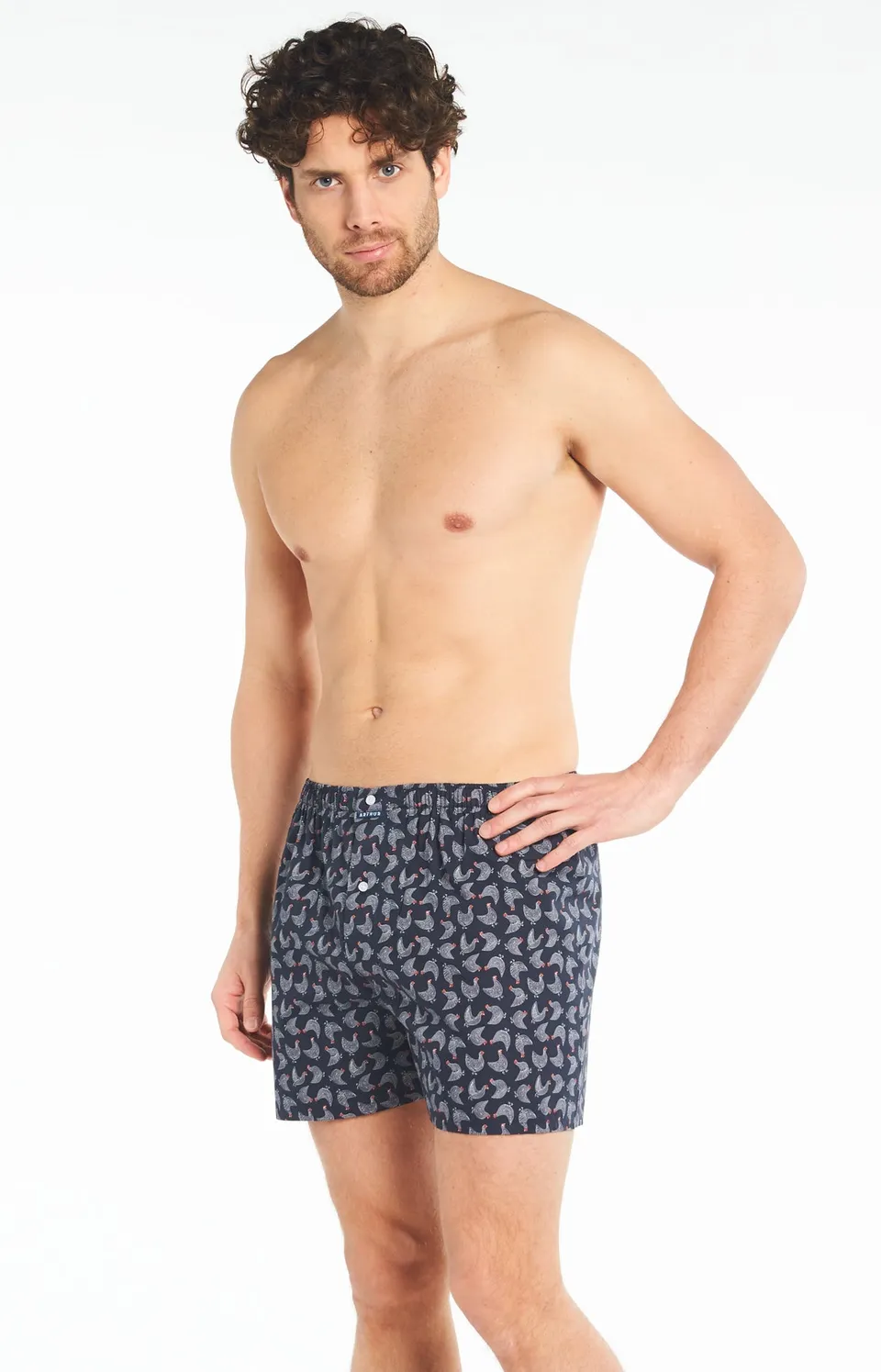 arthur-le-club-coq-noir-cale-on-noir-coton-bio image 1