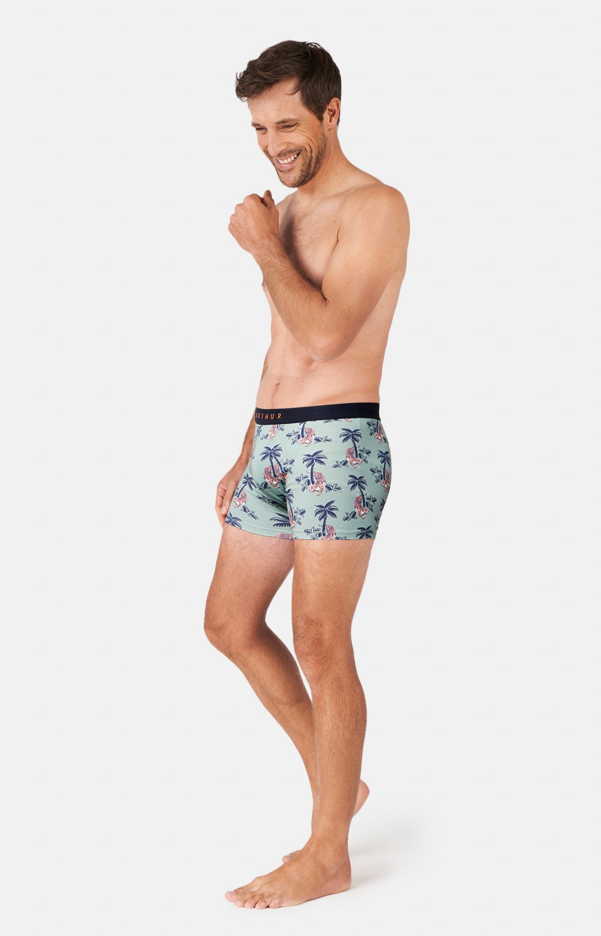 arthur-bob-boxer-fauve-qui-peut-kaki-l-coton-bio image 4