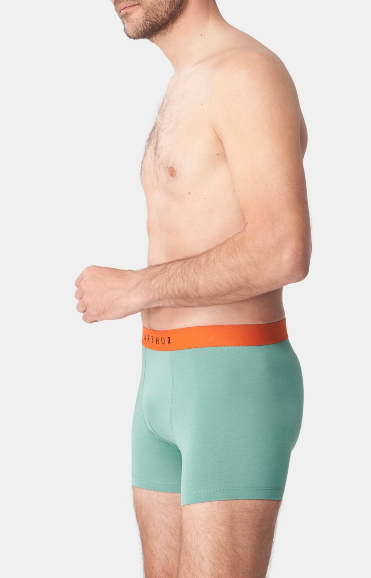 arthur-bob-vert-boxer-homme-coton-bio-uni image 4