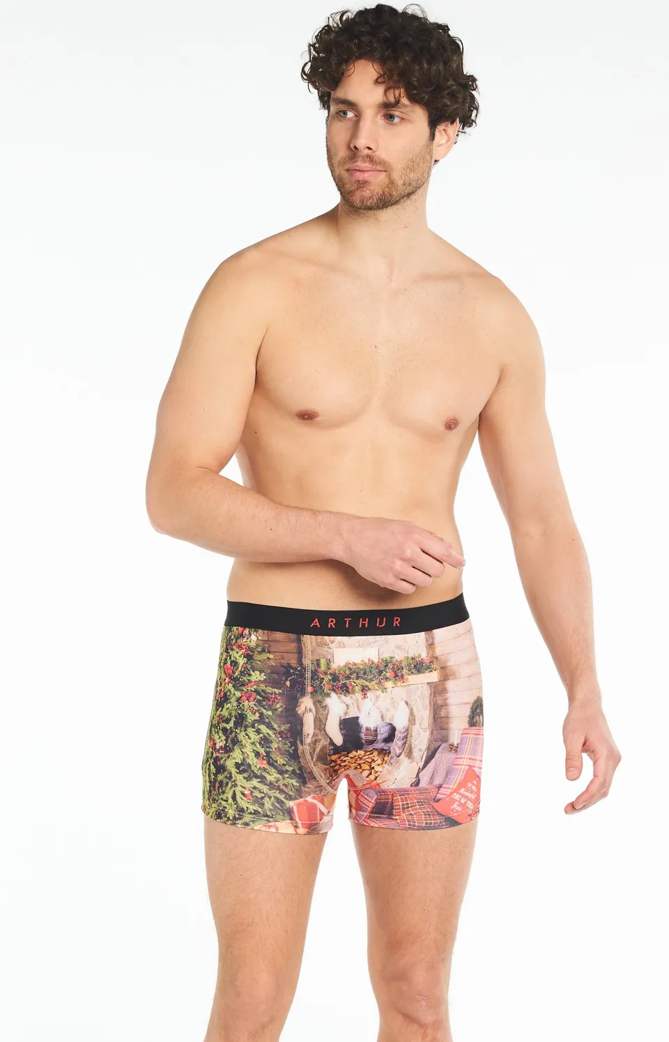 arthur-bob-christmas-boxer-homme-multicolore-f-tes image 1