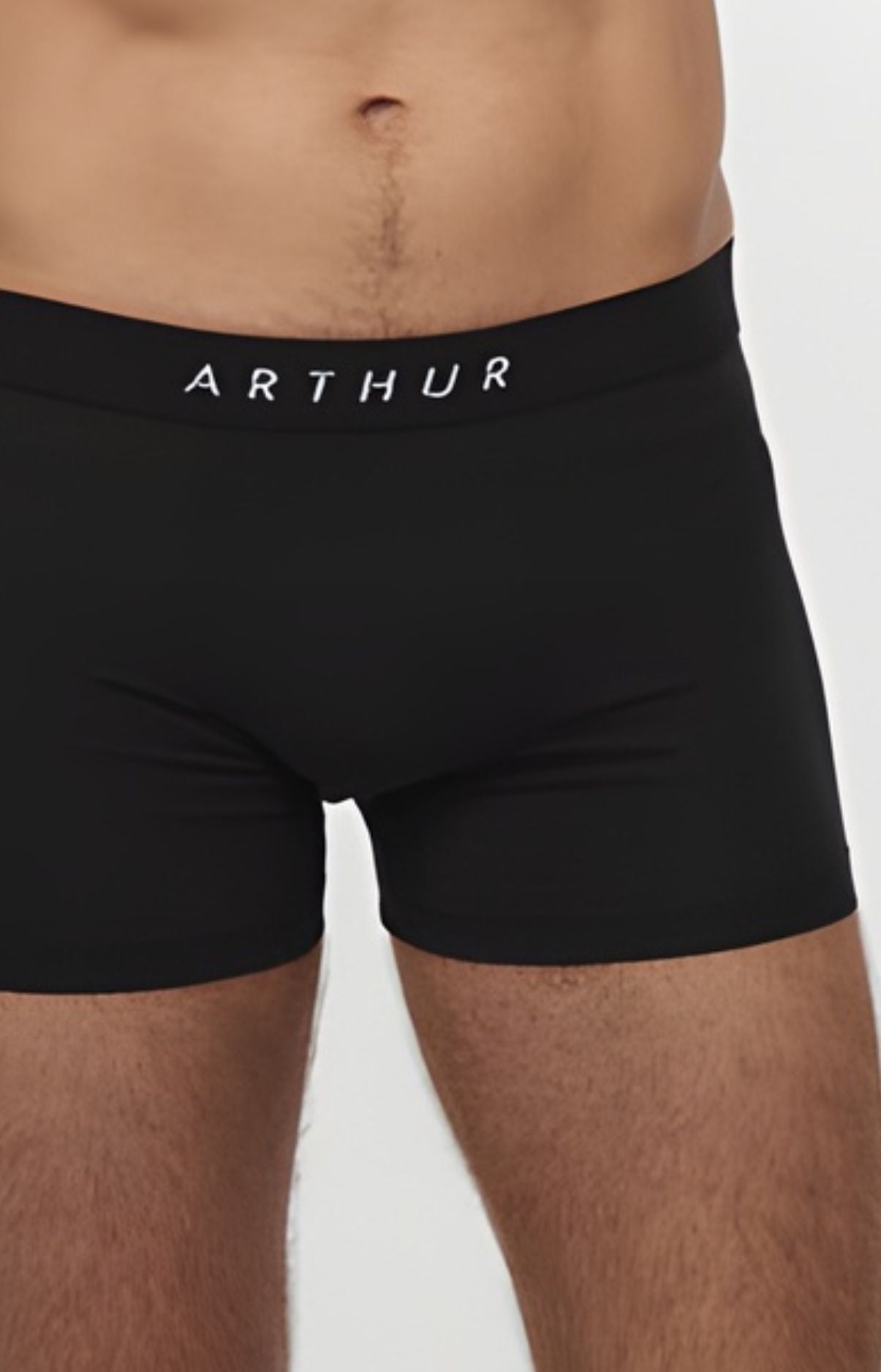 arthur-bob-boxer-skinny-boxer-noir-l-coton-stretch image 1