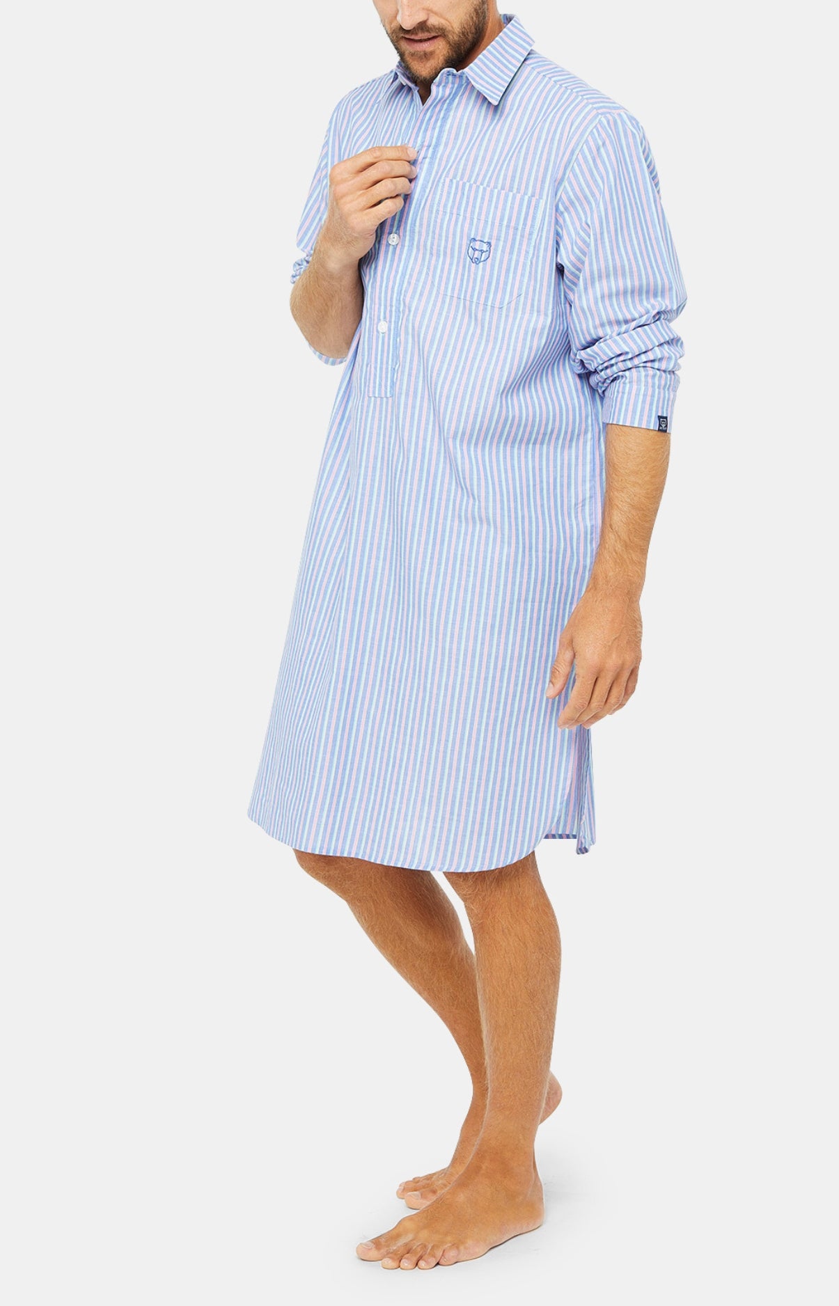 arthur-bob-riverside-chemise-de-nuit-homme-rayures-coton image 4