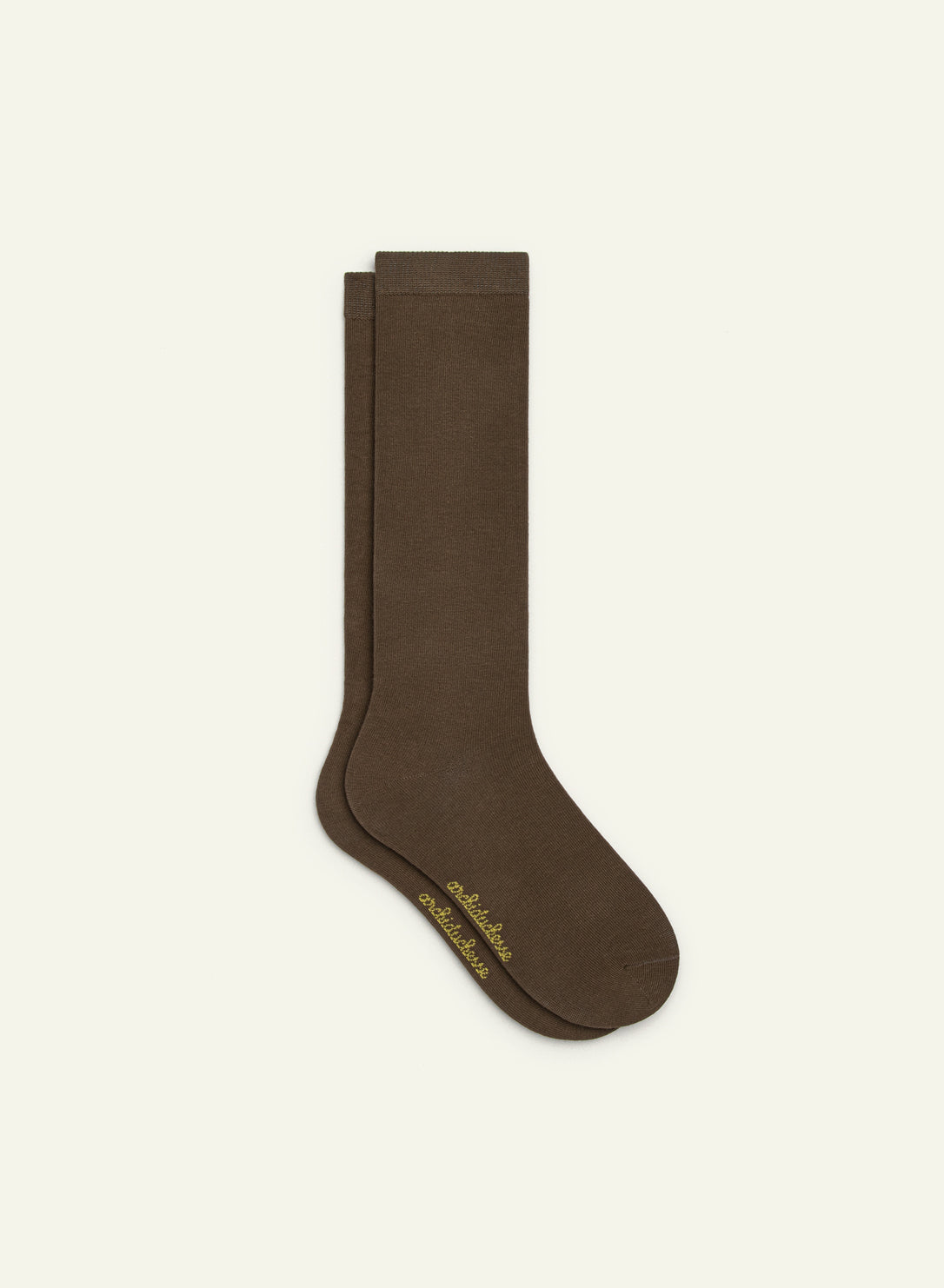 archiduchesse-de-ville-brun-cigare-chaussettes-coton-mi-hautes image 2