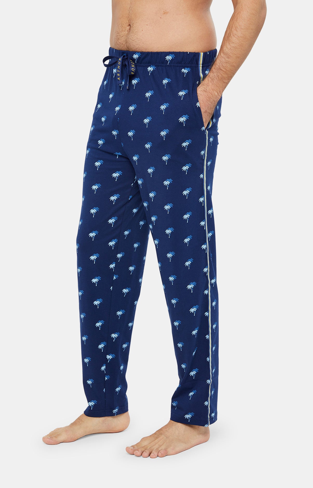 arthur-bob-palmier-pyjama-homme-multicolore-coton-bio image 4